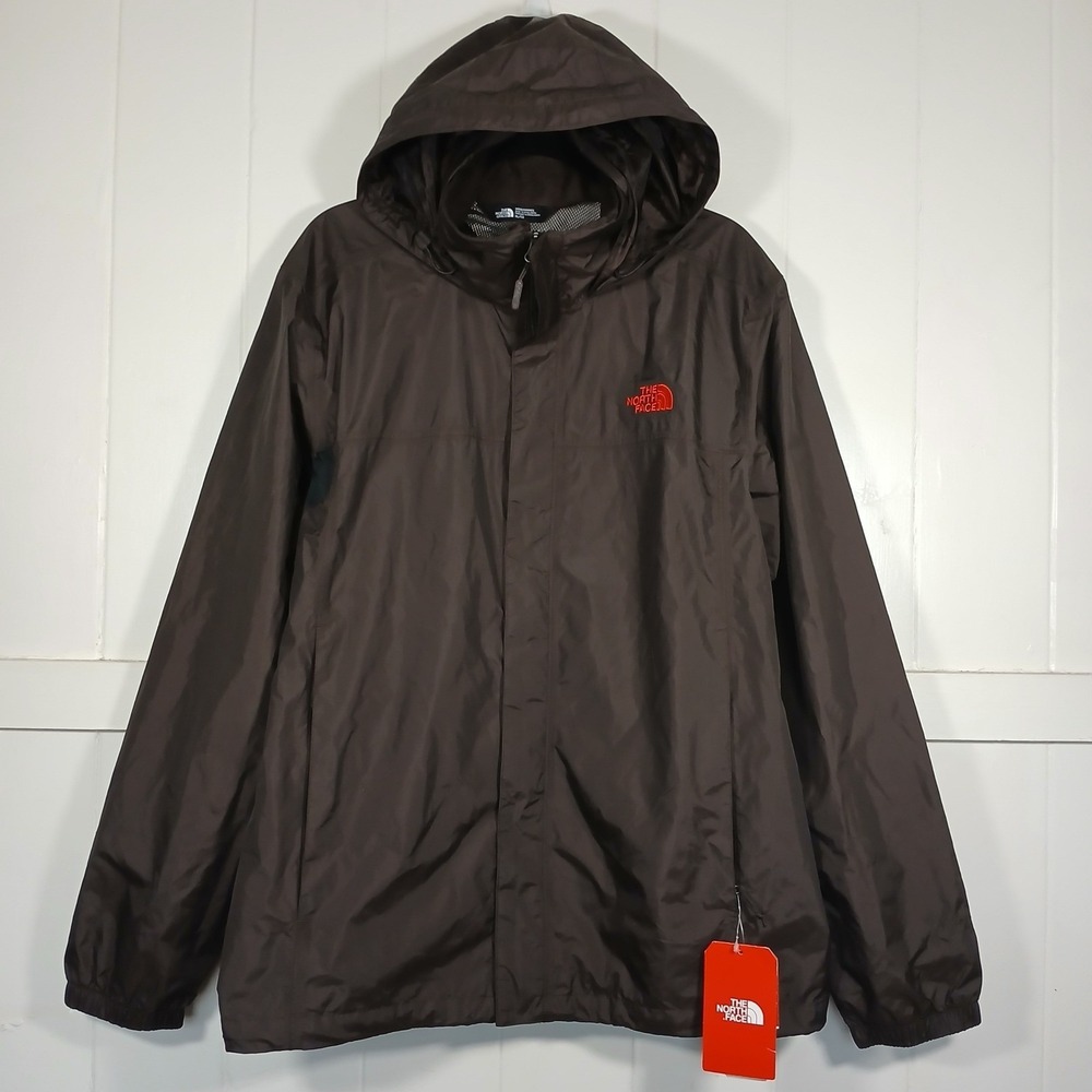 NEW* The North Face Resolve 2 Jacket Mens XL Brown Waterproof Rain Coat NF0A2VD5